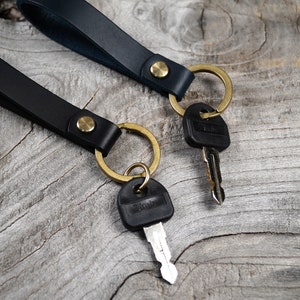 Personalized leather keychain, message leather keyring, key or car keyring, First Home, House Warming Gift image 5