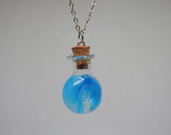 Blue Potion Bottle Pendants