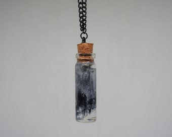 Black and White Potion Bottle Pendants