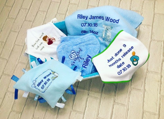 personalised baby gift set