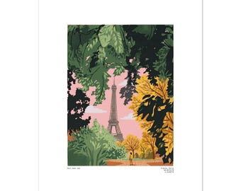 Póster clásico en papel mate - Ilustraciones de viajes