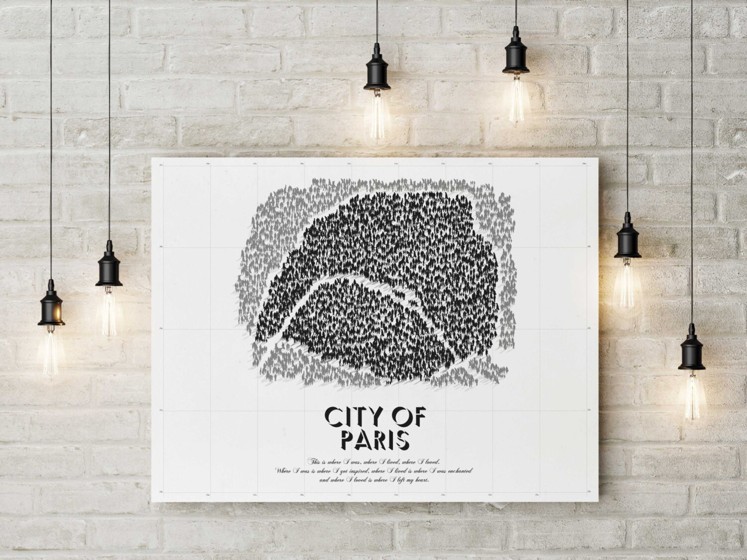 Poster 50 x 70 poster grafisch ontwerp stad reizen retro Etsy