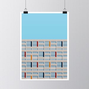 Poster poster graphic design architecture illustration Le Corbusier S04 image 3