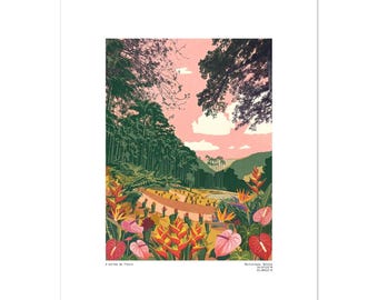 Ilustración de Balata Martinica - Póster clásico en papel mate