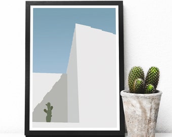 Affiche poster graphic design architecture illustration Cactus S01