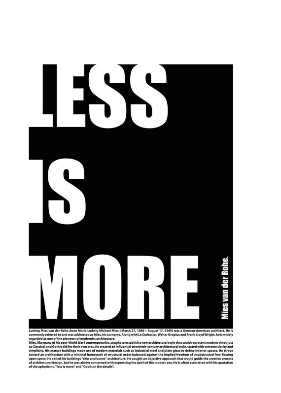 Affiche Quote Poster Citation Graphic Design Architecture Etsy Singapore