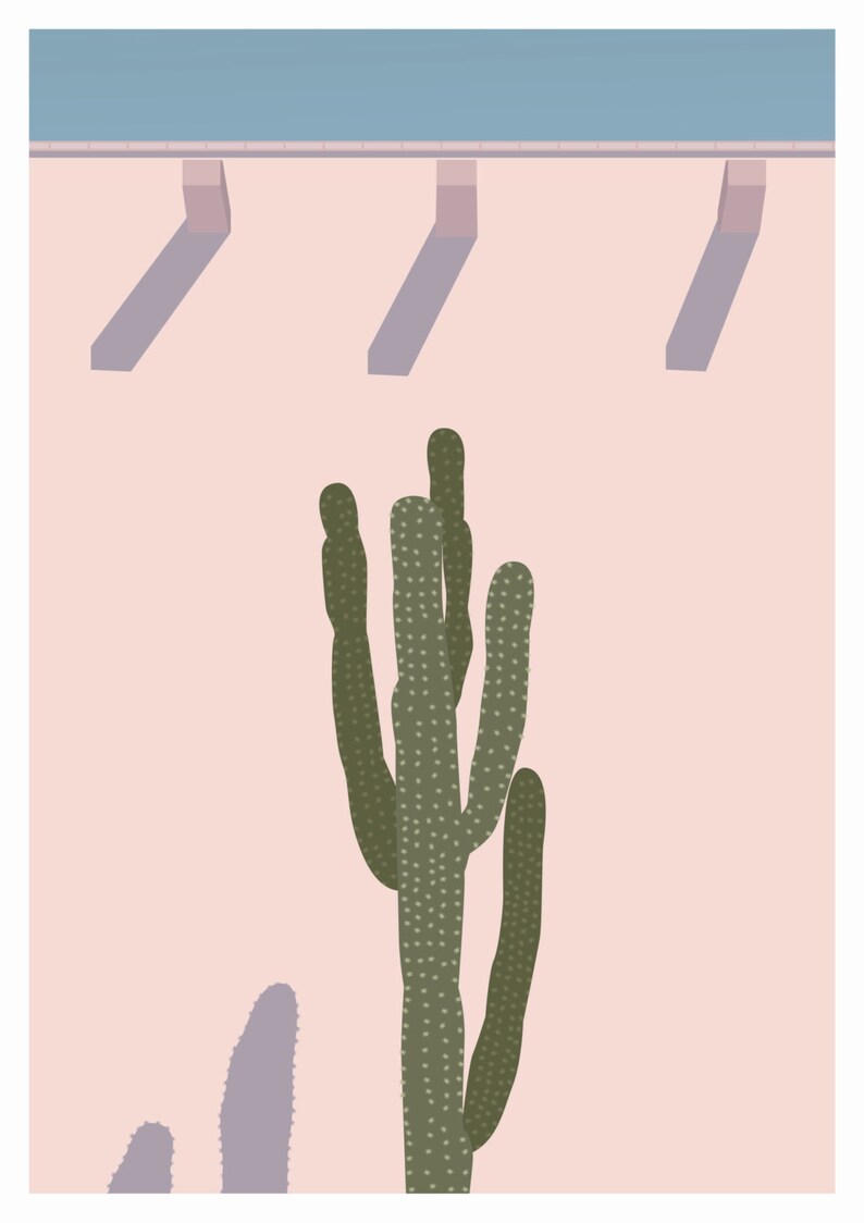 Poster poster graphic design architecture illustration Cactus S02 image 2