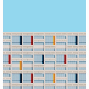 Poster poster graphic design architecture illustration Le Corbusier S04 image 2