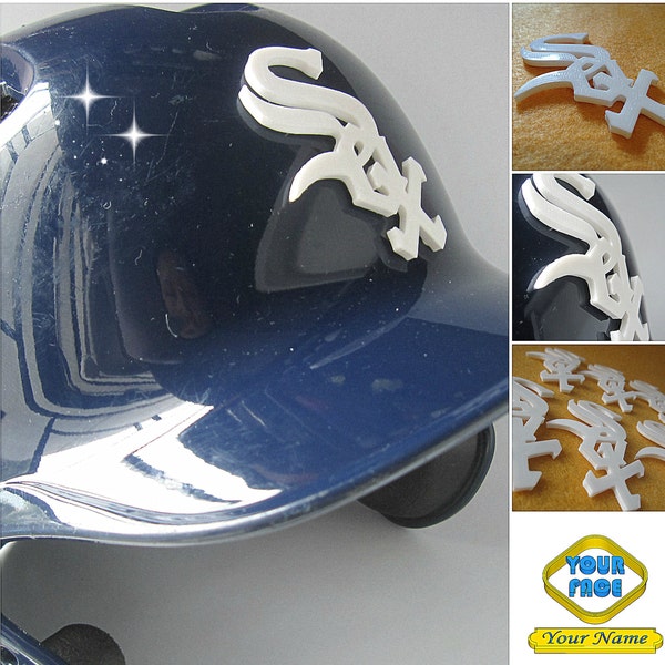 Maßgeschneiderte 3D Baseball Helm Aufkleber. 3D gedruckte Team Logo Aufkleber 9 Stück + Set. Sportausrüstung Softball Tball Fußball Hockey, Sicherheitshut