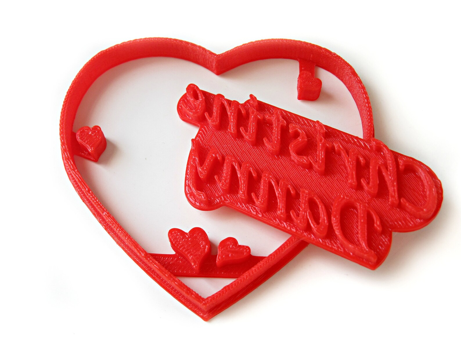 HEART Custom Cookie Cutter Personalized Cookie Stamp Fondant Etsy