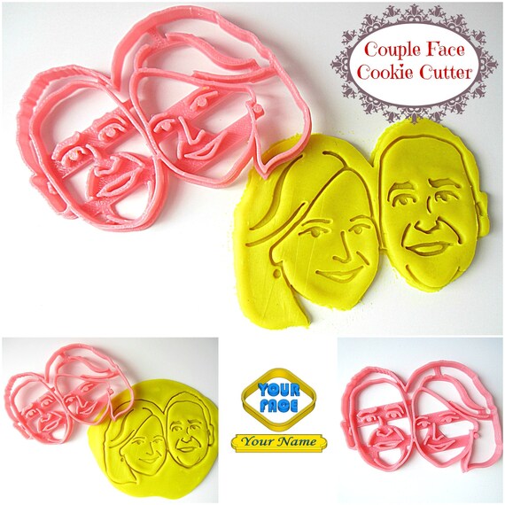 Custom Portrait Cookie Cutter parfait pour anniversaire personnalisé avec votre visage