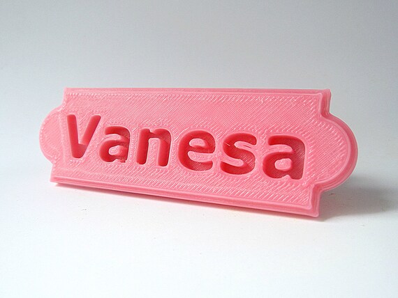 Vintage Name Plate Name Tag Desk Wall Door Sign Solid Etsy