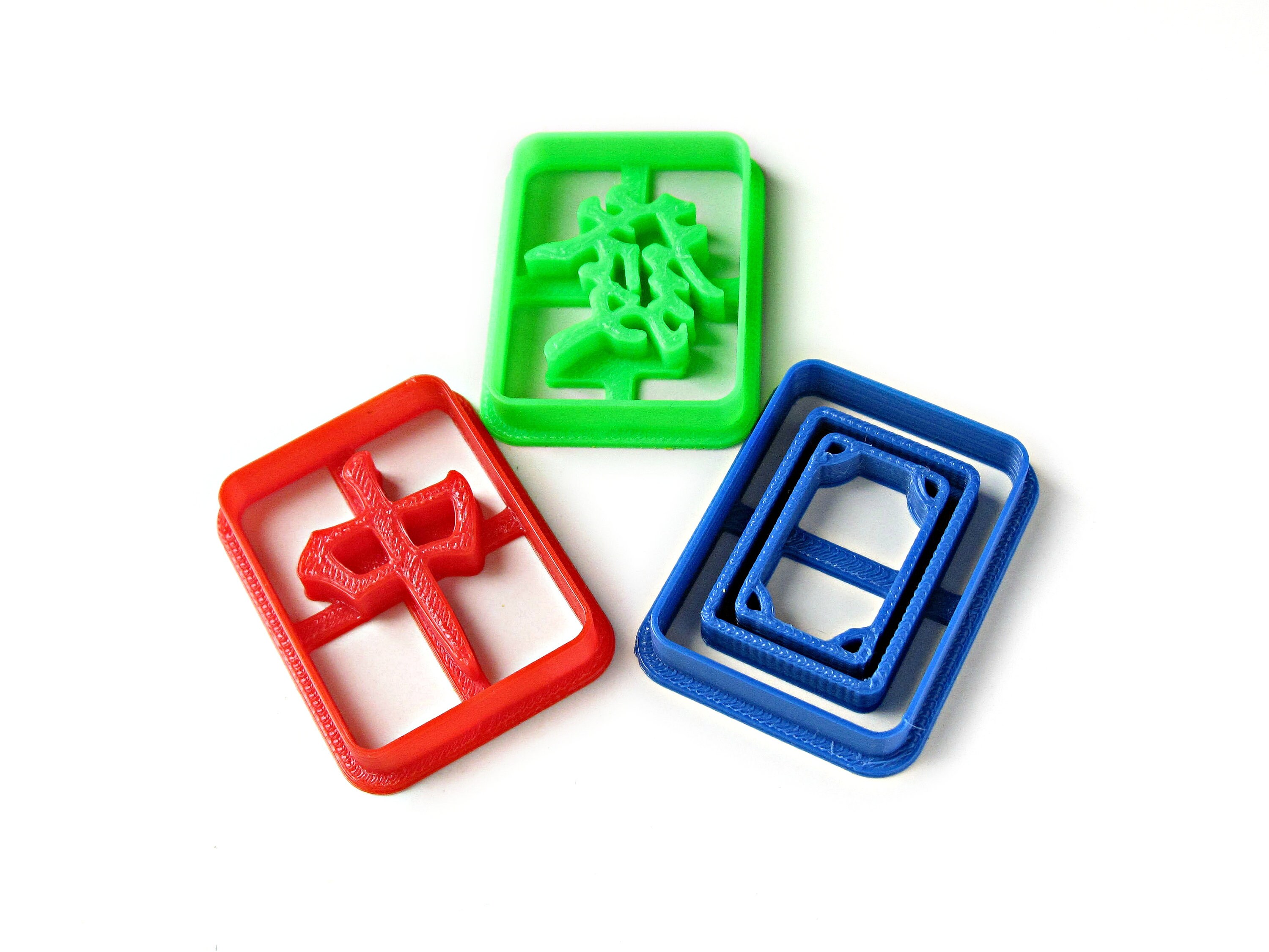 Chinese Mahjong Cookie Cutter Set Three Dragon Honor Tiles Etsy Australia