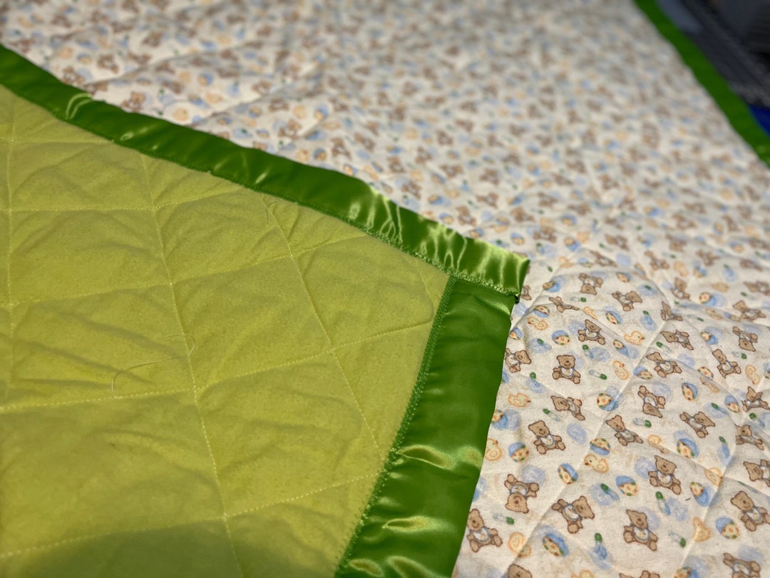 Baby Bears Quilted Baby Blanket Babies Baby Blanket Baby Etsy