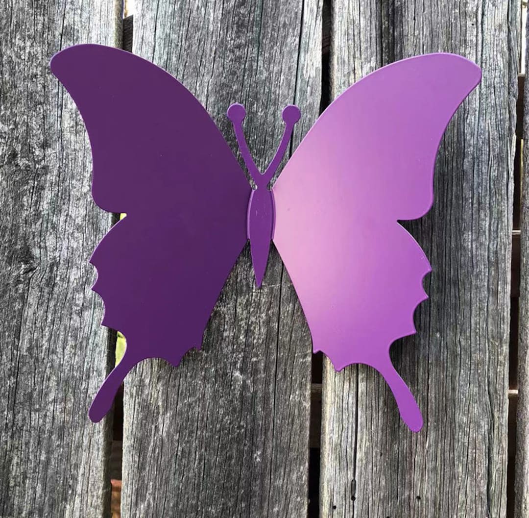 3D Metal Butterfly Wall Decor, Garden Butterfly Wall Art, Modern Style
