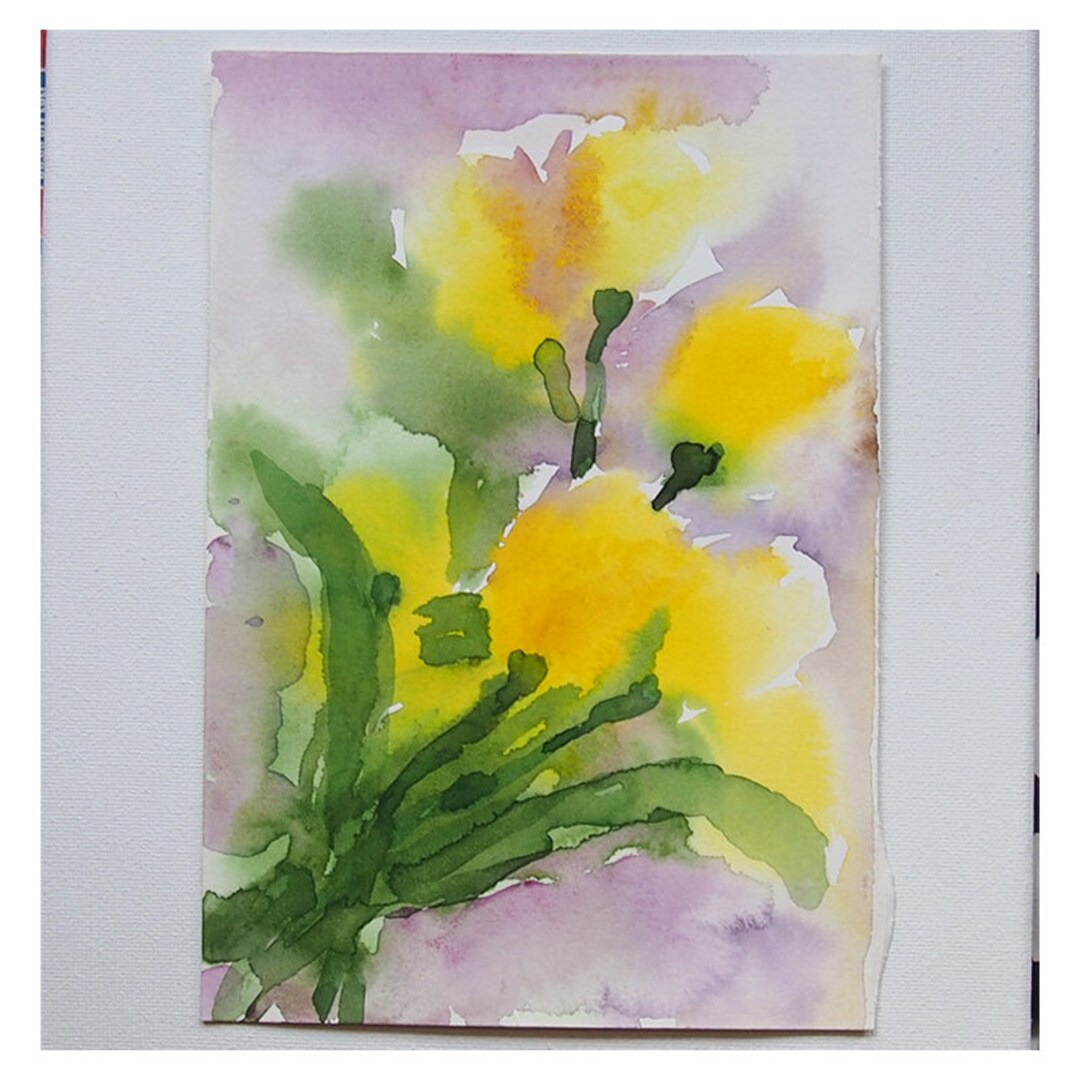 Small Original Watercolor Painting, Watercolor Painting Decor, Wall Art, 19 X 14cm Etsy