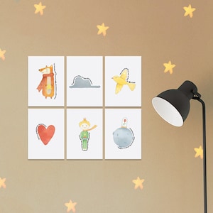 The Little Prince art print, Nursery Wall Art Decor, Kids Poster, Le Petit Prince Quote, Babyshower gift, New mom gift, New baby gift