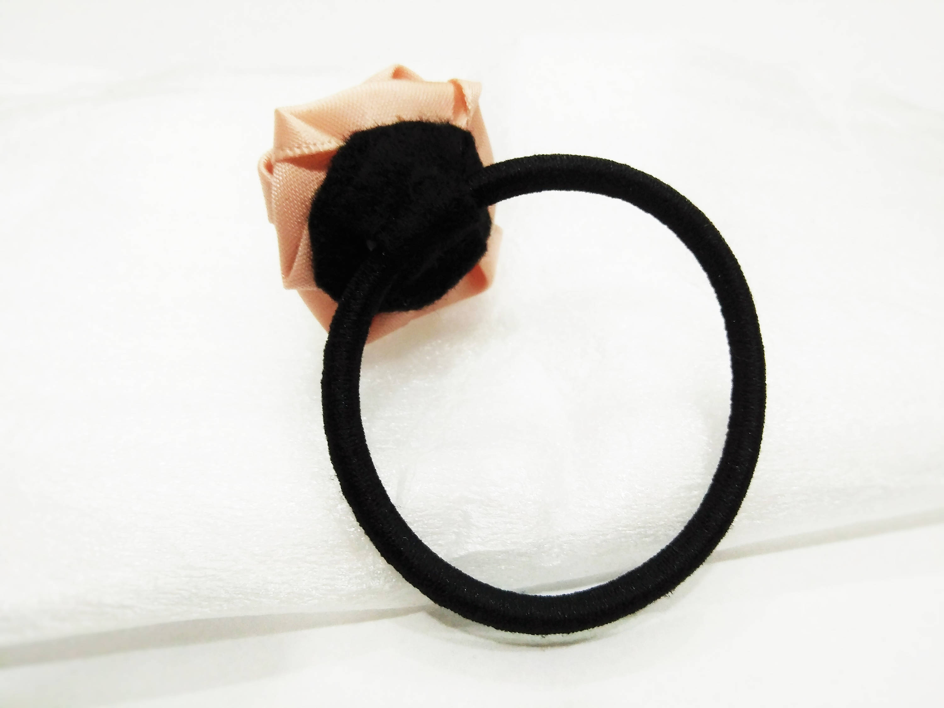 Rose/ Flower Hair Tie, Girl's Hair Tie, Elastic Hair Tie, Ponytail Tie