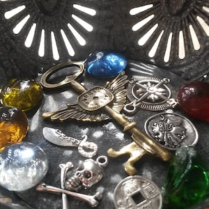 Zak met piratenschatten met geheime sleutel, feesttasje van goede kwaliteit, kousvuller