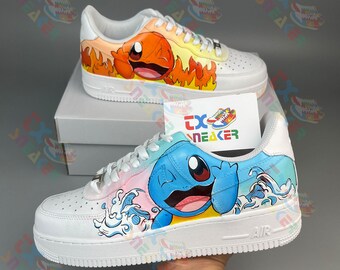 Zapatos personalizados Air Force 1 dibujos animados, zapatos personalizados mujeres, regalo de cumpleaños de zapatillas personalizadas