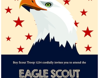 Plantilla de invitación de eagle Scout Corte de Honor