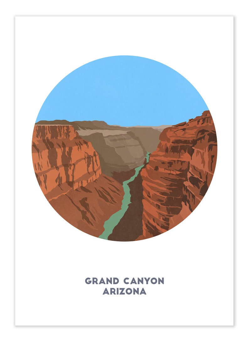 Grand Canyon print, Arizona, Mountain Art image 2