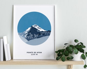 Pointe De Nyon Print, Morzine