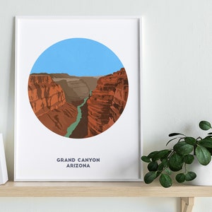 Grand Canyon print, Arizona, Mountain Art image 1