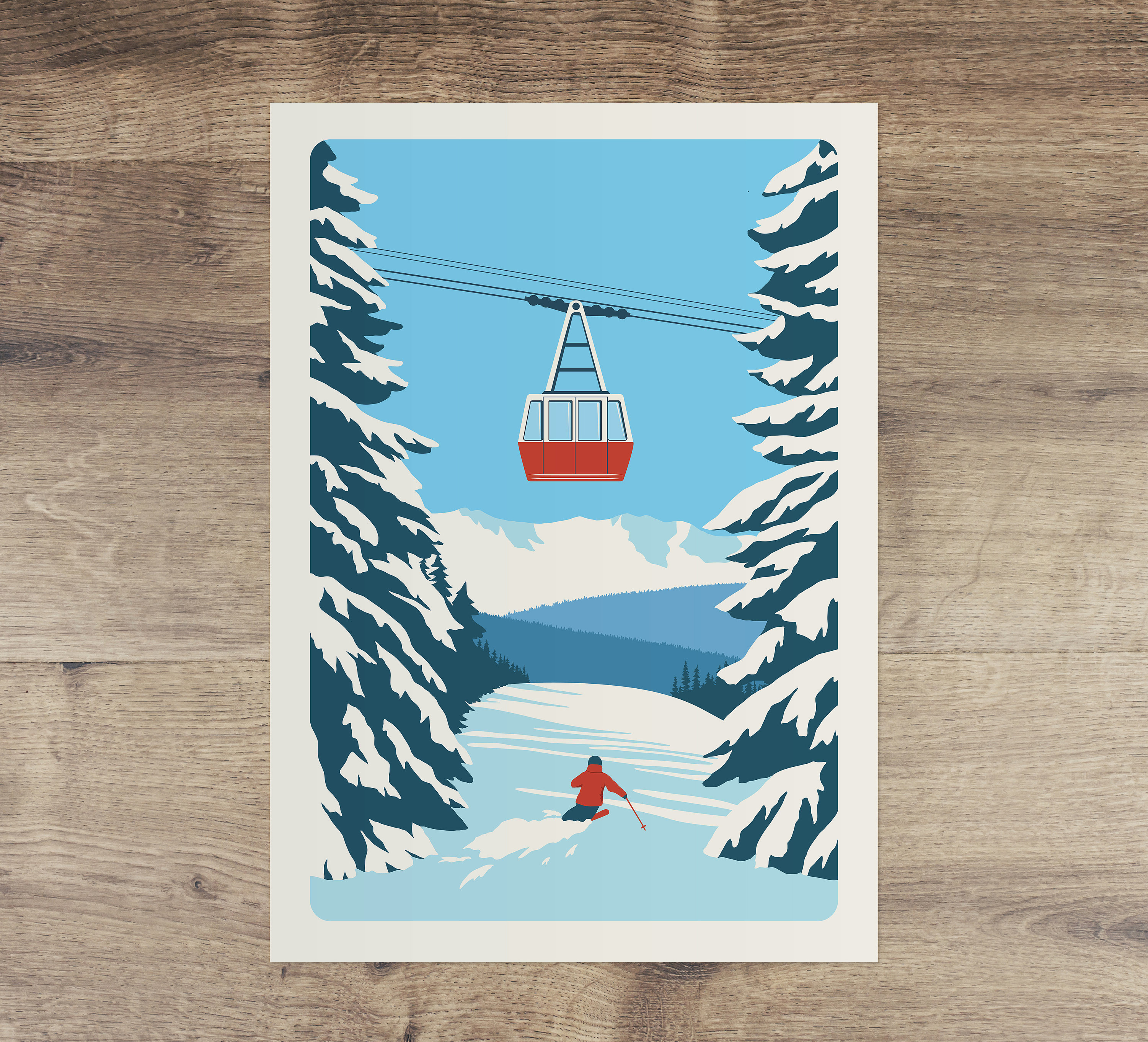 Custom Vintage Ski Resort Posters Set of 3 - Etsy
