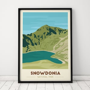 Snowdonia National Park print, Snowdon, Wales
