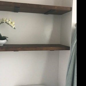 6 pcs - 7 inch floating shelf bracket 2 inch wide x 1/4 thick. SHIPPING INCLUDED! Hidden floating shelf brackets.