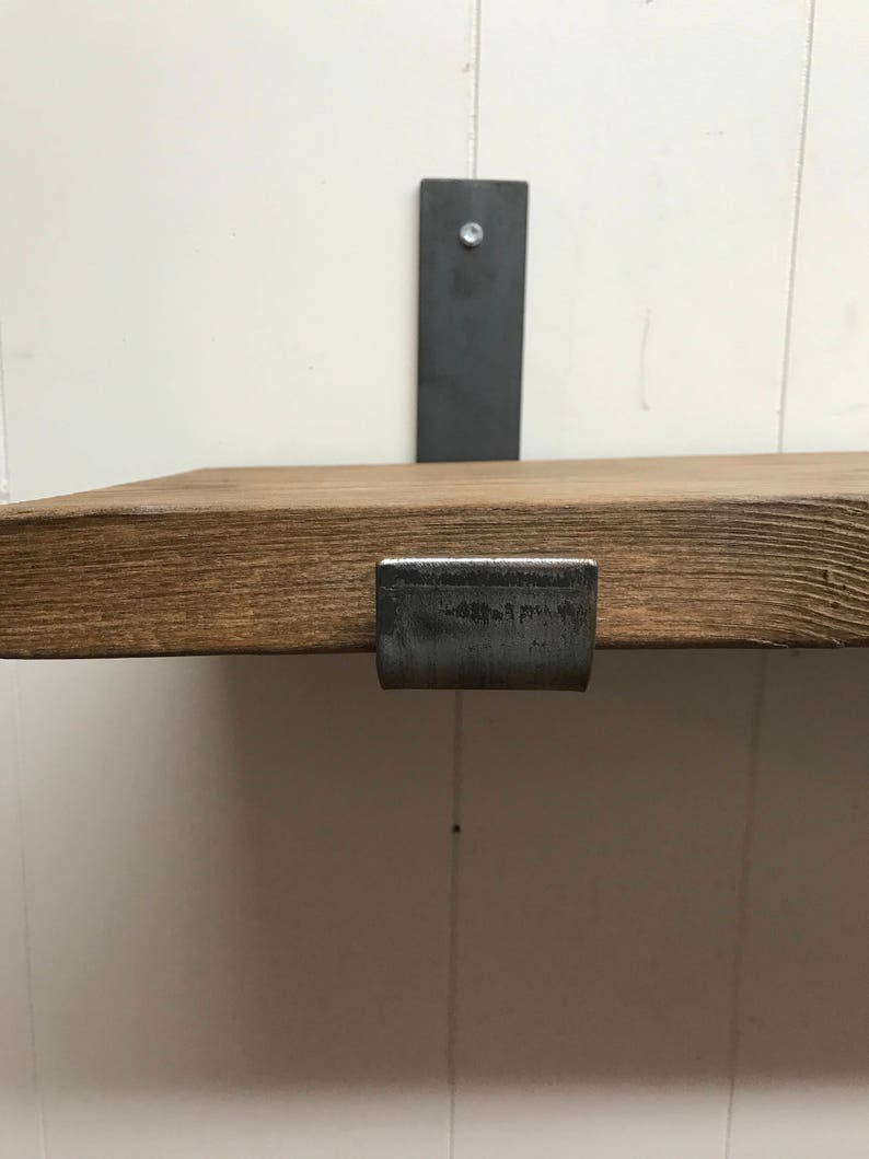 8 inch deep X 2 wide x 1/4 thick Steel shelf bracket Rustic Etsy