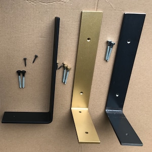 Steel L Shelf Bracket, 2 inches wide and matches closet brackets without the rod holder
