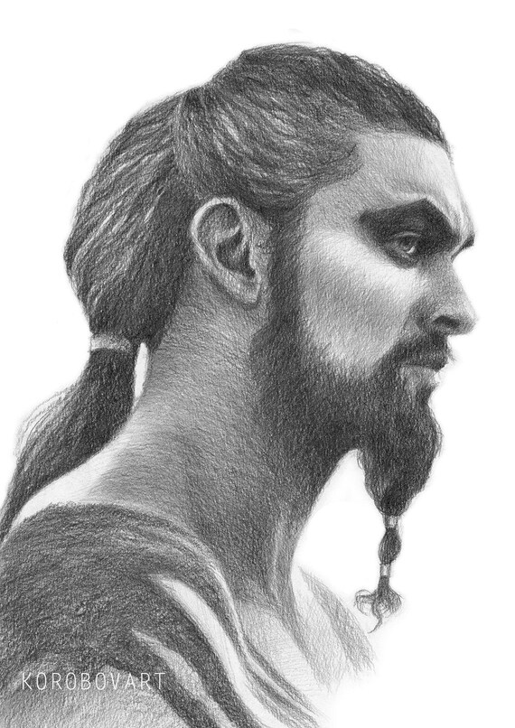 Jason Momoa Poster Khal Drogo Art Game Of Thrones Art Khal Drogo Print Game Of Thrones Poster Khal Drogo Poster Game Of Thrones Gift