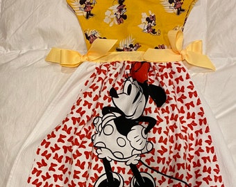 Yellow Minnie mouse oven just towel dress