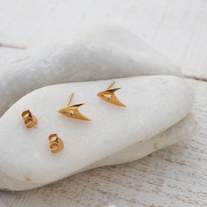 Trekkies Schmuck, Sterling Silber 925 Star Trek Ohrringe, Starfleet Insignia Ohrringe