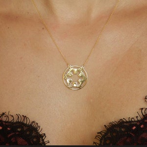 Star wars Galactic Empire pendant for geek , Gold vermeil  star wars necklace, Sterling silver 925 Star wars necklace