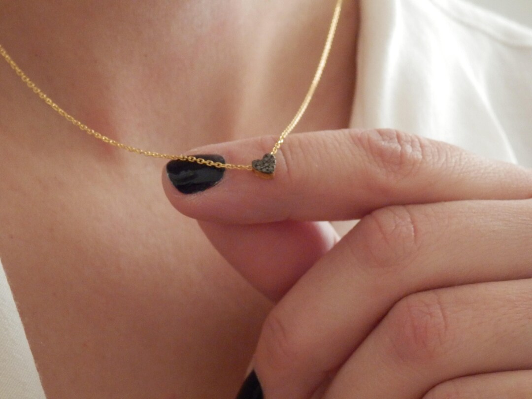 Sterling Silver Tiny Heart, Valentine's Gift for Her,love Necklace, Love Jewelry, Sterling Silver Dainty Heart With Zircon, - Etsy Sterling Silver Tiny Heart, Valentine's Gift for Her,love Necklace, Love Jewelry, Sterling Silver Dainty Heart With Zircon, - Etsy