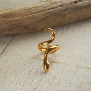 Grecian style jewelry, Gold Snake Adjustable Ring, Ancient Greek Bohemian Silver Snake, Serpent ring, Eternal love ring image 7
