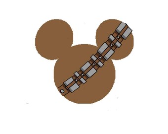 Mickey Mouse Chewbacca SVG File