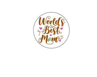 World's Best Mom-2 inches wooden