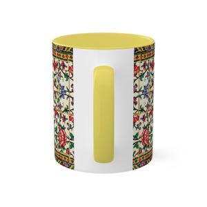Shiraz Floral Mug Persian 11 Oz Middle Eastern Design Gol -Unique Gift for Artists - Made in USA image 10