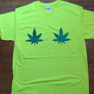 Pot Leaf pastie tee