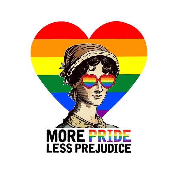 More Pride Less Prejudice PNG - Pride Month Png File - LGBT Pride Png Digital Download - Supporting Lgbt People PNG - Gay Support Png