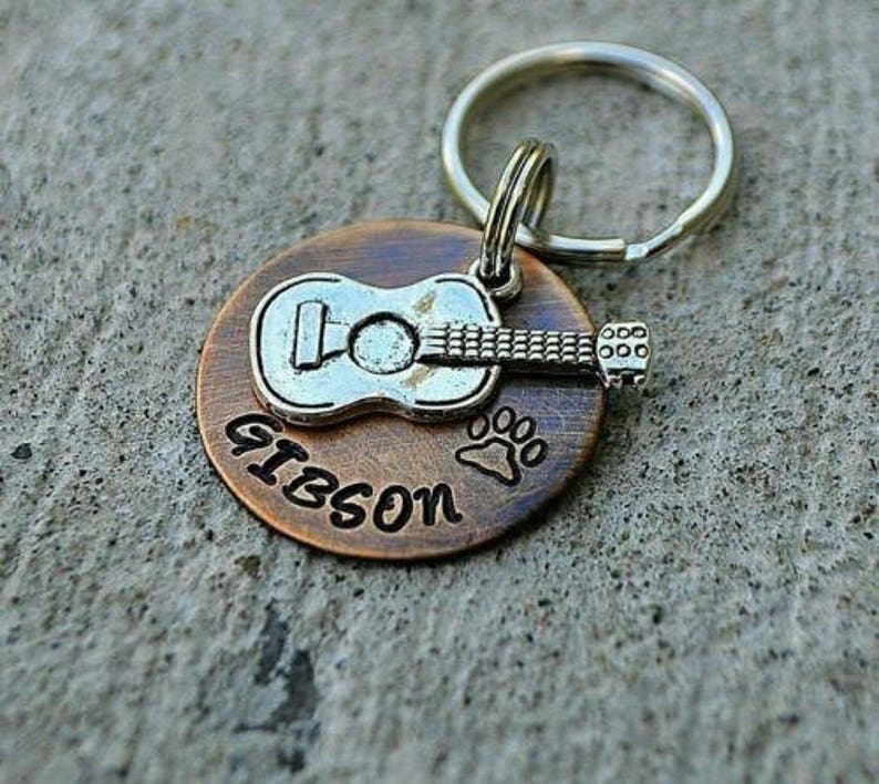 Acoustic Guitar Dog Tag Dog Tags for Dogs Etsy