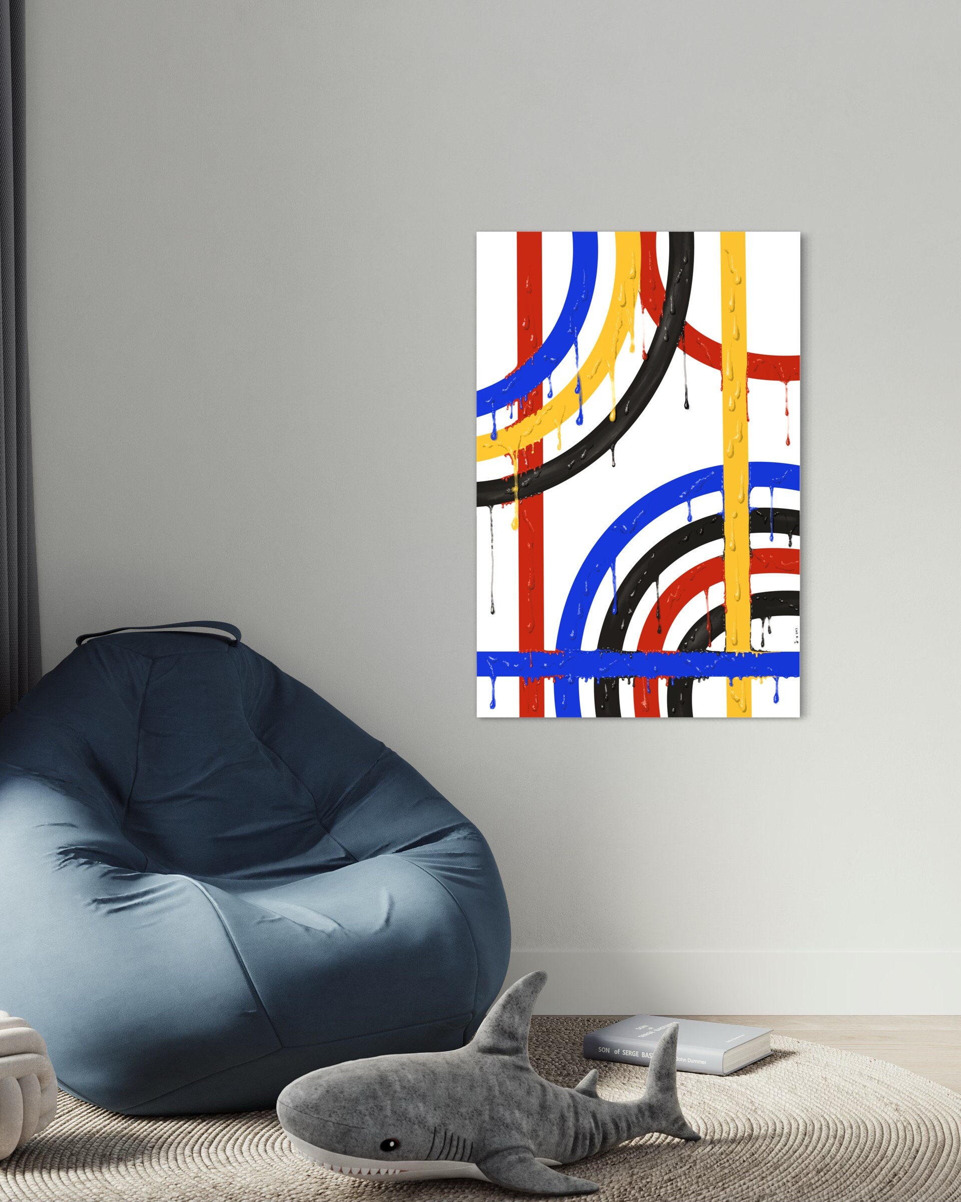 RUSH Abstract Painting Wall Art Print on Canvas High - Etsy