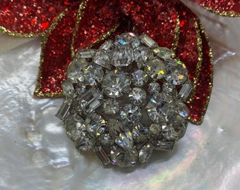 Vintage Rhinestone Statement Brooch