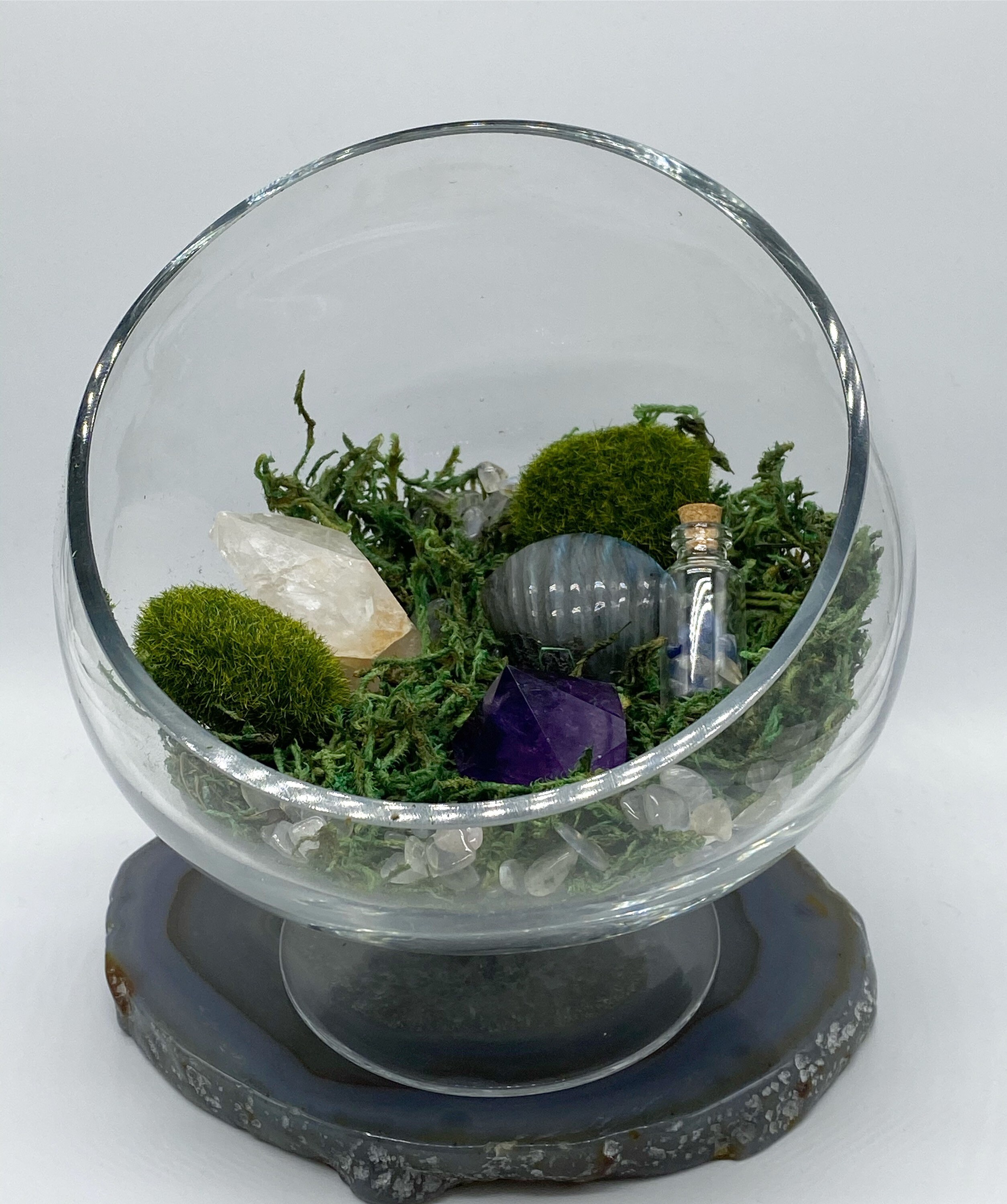 CRYSTAL GARDENS Crystal terrarium Fairy Gardens KIT Etsy