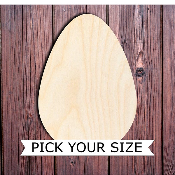 Wooden easter egg cutout for DIY decor, Easter props, blank canvas, door hangers, wall decor, nursery decor, kitchen, large egg, unfinished