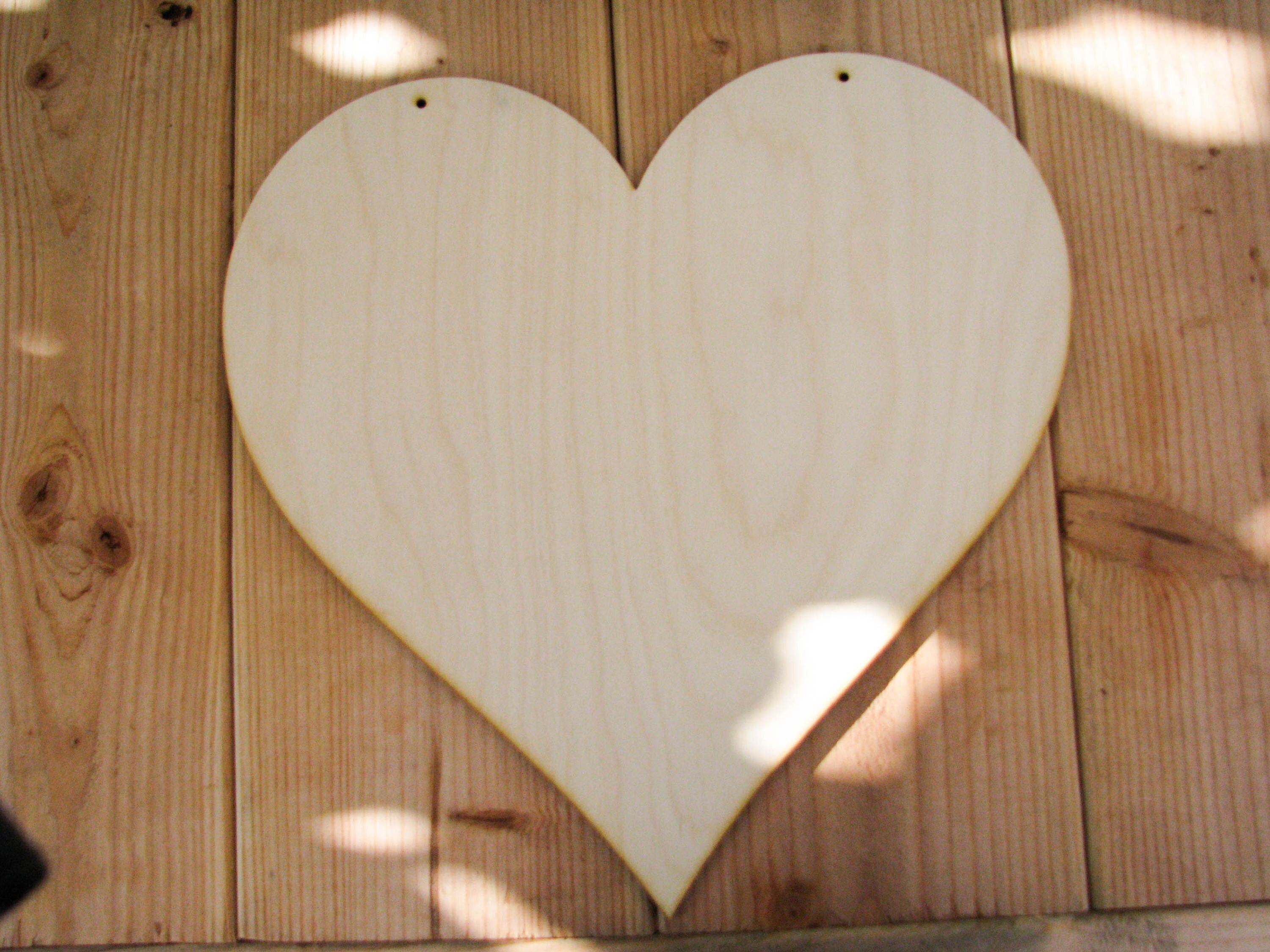 Wooden Heart Cutout Pick your size for DIY valentine's day, wedding decor,  door hanger or wall decor, craft projects, cake stand, painting